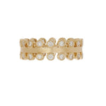 Load image into Gallery viewer, SETHI COUTURE 18K Yellow Gold Mist White Diamond Band