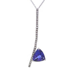 Load image into Gallery viewer, Tanzanite and Diamond Pendant
