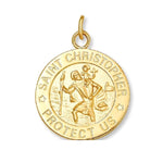 Load image into Gallery viewer, 14K Yellow Gold St. Christopher Medal