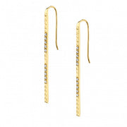 MICHAEL M Pavé Foundation Bar Earrings