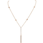 Load image into Gallery viewer, CASATO 18K Rose Gold Diamond Y Pendent Necklace