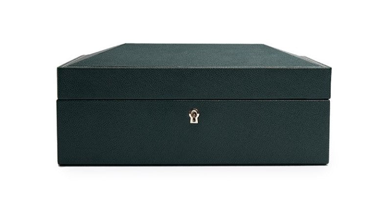 WOLF British Racing Green 8 Piece Watch Box