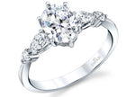 Load image into Gallery viewer, Classic Bridal Three Stone Ring Parade Designs