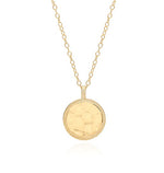 Load image into Gallery viewer, Hammered Dot Reversible Necklace - Gold &amp; Silver
