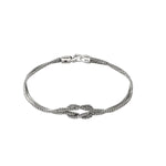Load image into Gallery viewer, JOHN HARDY Love Knot Sterling Silver Bracelet 3.6mm