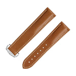 Load image into Gallery viewer, OMEGA Golden Brown 21x18 2-Piece Leather Deployment Strap