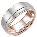 Load image into Gallery viewer, Men's Two-Tone Gold Wedding Band