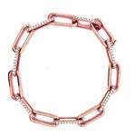 Load image into Gallery viewer, Diamond Paperclip Link Bracelet
