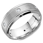 Load image into Gallery viewer, Men's Gold & Diamond Wedding Band