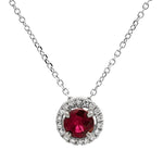 Load image into Gallery viewer, Ruby and Diamond Necklace
