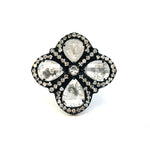 Load image into Gallery viewer, SUTRA 18K White Gold Gray Diamond Ring - FINAL SALE