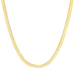 Load image into Gallery viewer, ESTATE 14K Yellow Gold 4.5mm Herringbone Chain 24"