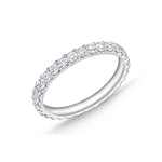 Load image into Gallery viewer, MEMOIRE 18K White Gold Odessa Diamond Eternity Wedding Band