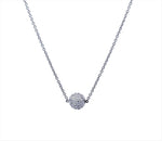 Load image into Gallery viewer, Diamond Pave Ball Necklace