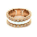 Load image into Gallery viewer, CASATO 18K Rose Gold Bou Boulette Diamond Ceramic Ring