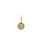 Load image into Gallery viewer, 18K Yellow Gold Diamond Bezel Charm / Pendant