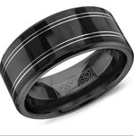 Load image into Gallery viewer, CROWN RING Men's Cobalt Wedding Band