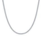 Load image into Gallery viewer, 14K White Gold Lab-Grown Diamond Tennis Necklace 15.00 cttw