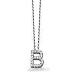 Load image into Gallery viewer, Diamond Initial "B" Necklace