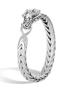 Load image into Gallery viewer, JOHN HARDY Legends Naga Silver Flat Chain Bracelet 9mm