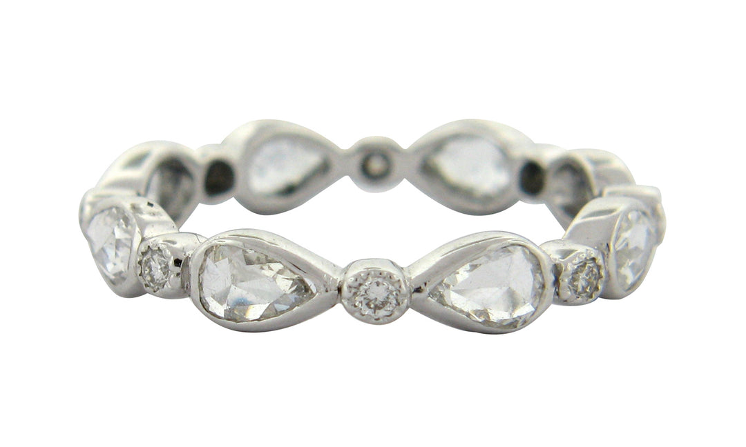 SETHI COUTURE 18K White Gold Fine Vine White Diamond Band