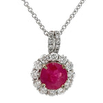 Load image into Gallery viewer, Ruby and Diamond Pendant