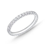 Load image into Gallery viewer, MEMOIRE 18K White Gold Odessa Diamond Eternity Wedding or Anniversary Band