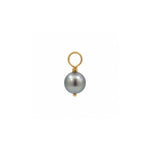 Load image into Gallery viewer, 14K Yellow Gold 6.5mm Tahitian Pearl Pendant / Charm / Enhancer