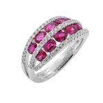 Load image into Gallery viewer, Diamond and Ruby Ring