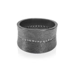 Load image into Gallery viewer, TODD REED Wide Sterling Silver Diamond Eternity Band