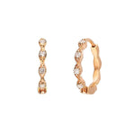 Load image into Gallery viewer, SETHI COUTURE Eleanor White Diamond Huggies