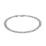 Load image into Gallery viewer, Men's Sterling Silver Curb Link Bracelet