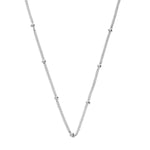 Load image into Gallery viewer, SETHI COUTURE 18K White Gold Bead & Curb Link Chain