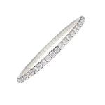 Load image into Gallery viewer, DEMEGLIO 18K White Gold Stretch Diamond Tennis Bracelet