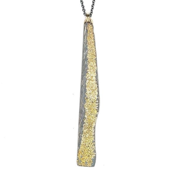 Silver and 18K Yellow Gold Pendant
