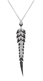 Load image into Gallery viewer, Feather Diamond Necklace
