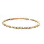 Load image into Gallery viewer, 14K Yellow Gold Flexible Diamond Bangle