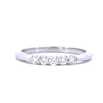 Load image into Gallery viewer, 5-Stone Diamond Anniversary Band 0.22CTW