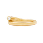 Load image into Gallery viewer, SETHI COUTURE 18K Yellow Gold Embrace White Diamond Band