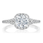 Load image into Gallery viewer, Diamond Halo Engagement Ring
