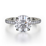 Load image into Gallery viewer, MICHAEL M Crown Engagement Ring