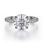 Load image into Gallery viewer, MICHAEL M Crown Engagement Ring