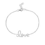 Load image into Gallery viewer, 14K White Gold Diamond Love Bracelet