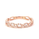 Load image into Gallery viewer, Rose Gold Diamond Twist Band
