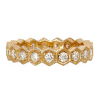 Load image into Gallery viewer, SETHI COUTURE 18K Yellow Gold Regency Large Diamond Band