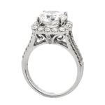 Load image into Gallery viewer, Diamond Halo Engagement Ring