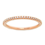 Load image into Gallery viewer, 18K Rose Gold Diamond Eternity Wedding or Anniversary Band