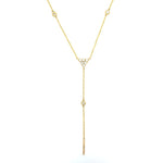 Load image into Gallery viewer, Diamond Y Necklace