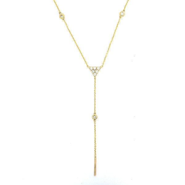 Diamond Y Necklace