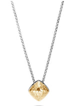 Load image into Gallery viewer, Classic Chain Two-Tone Square Necklace
